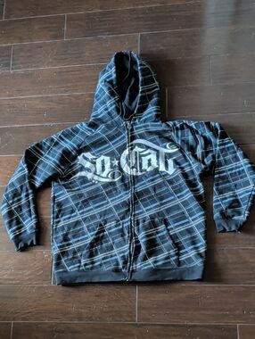Vintage No Fear So Cal Hoodie Pullover Spellout